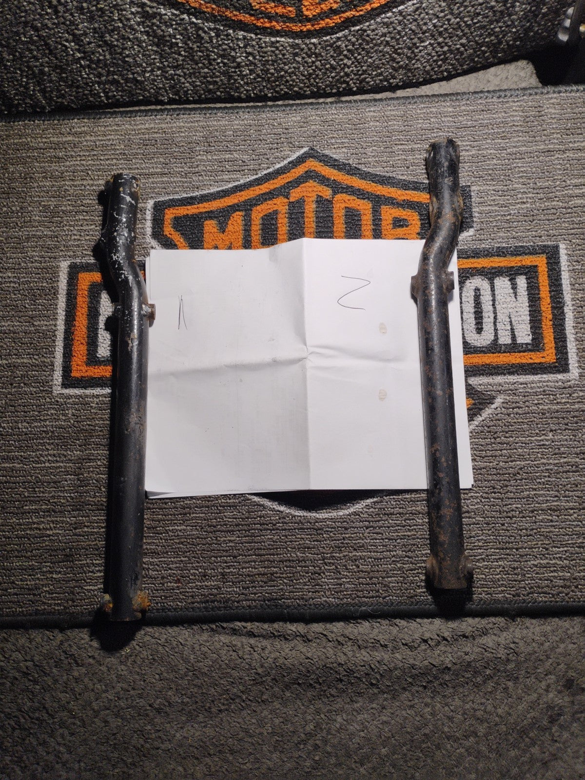 Harley Original Exhaust Support Holder Exhaust Mount Black Panhead