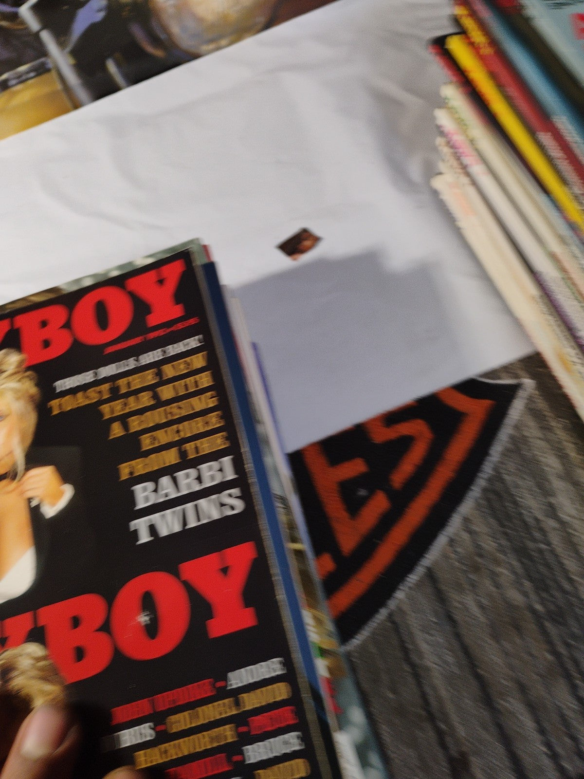 January 1993 Playboy Magazine - Barbi Twins Cover & Pictorial 