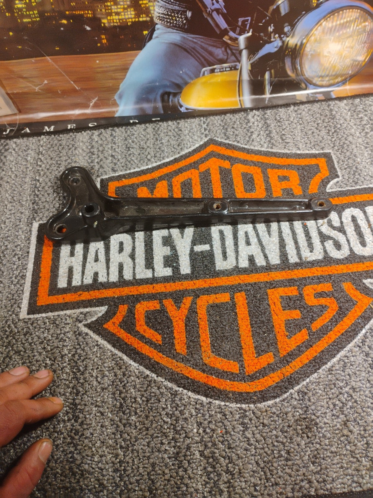 2001 Harley Davidson Fatboy 65436-00 Muffler Support Bracket