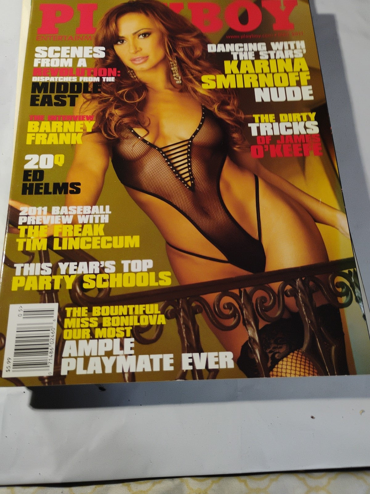 May 2011 Playboy Magazine - Karina Smirnoff Cover & Playmate Sasha Bonilova - 