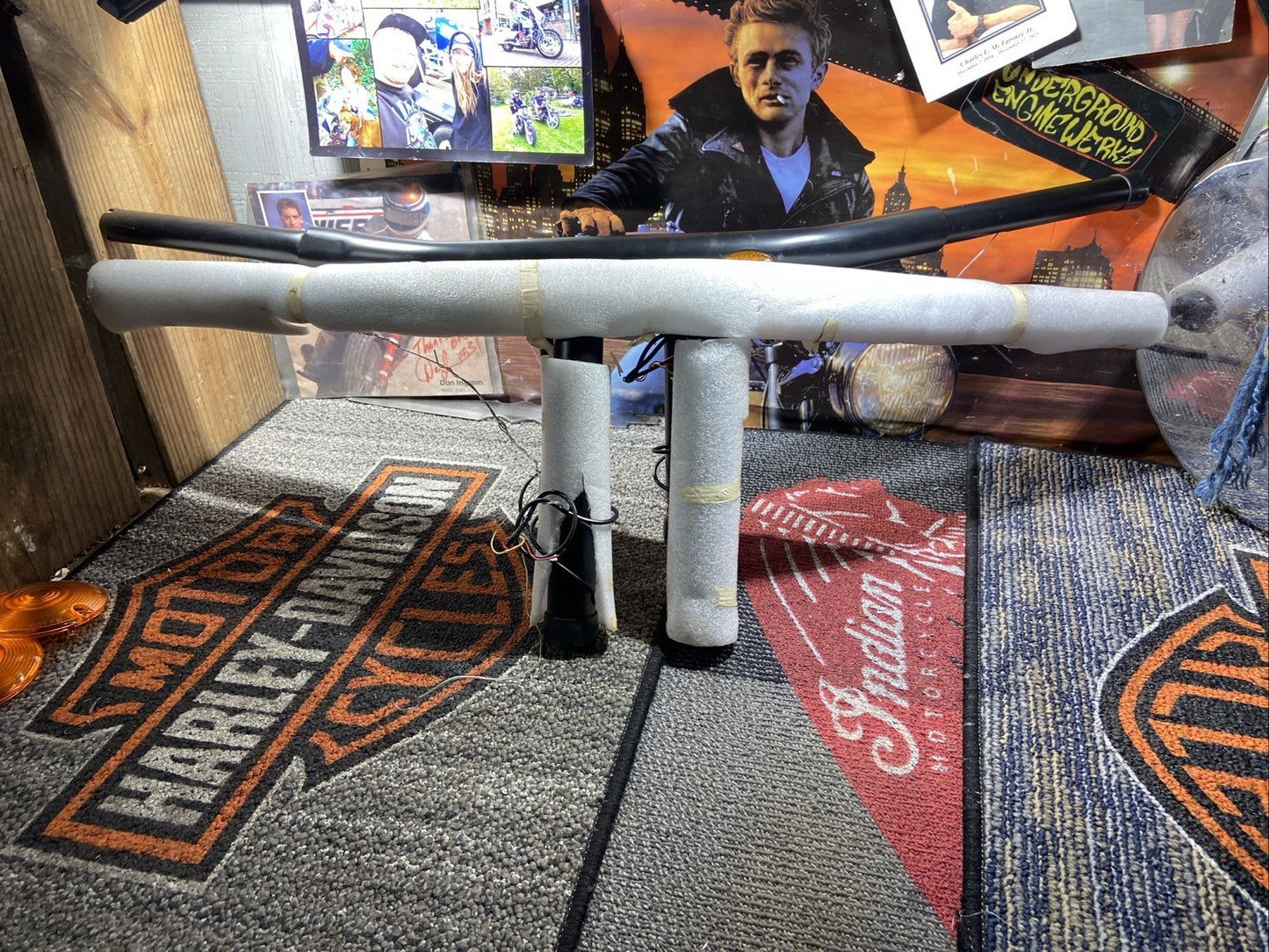 Harley Davidson 10in T Bars 1-1/4in Intergrated Turn Signals