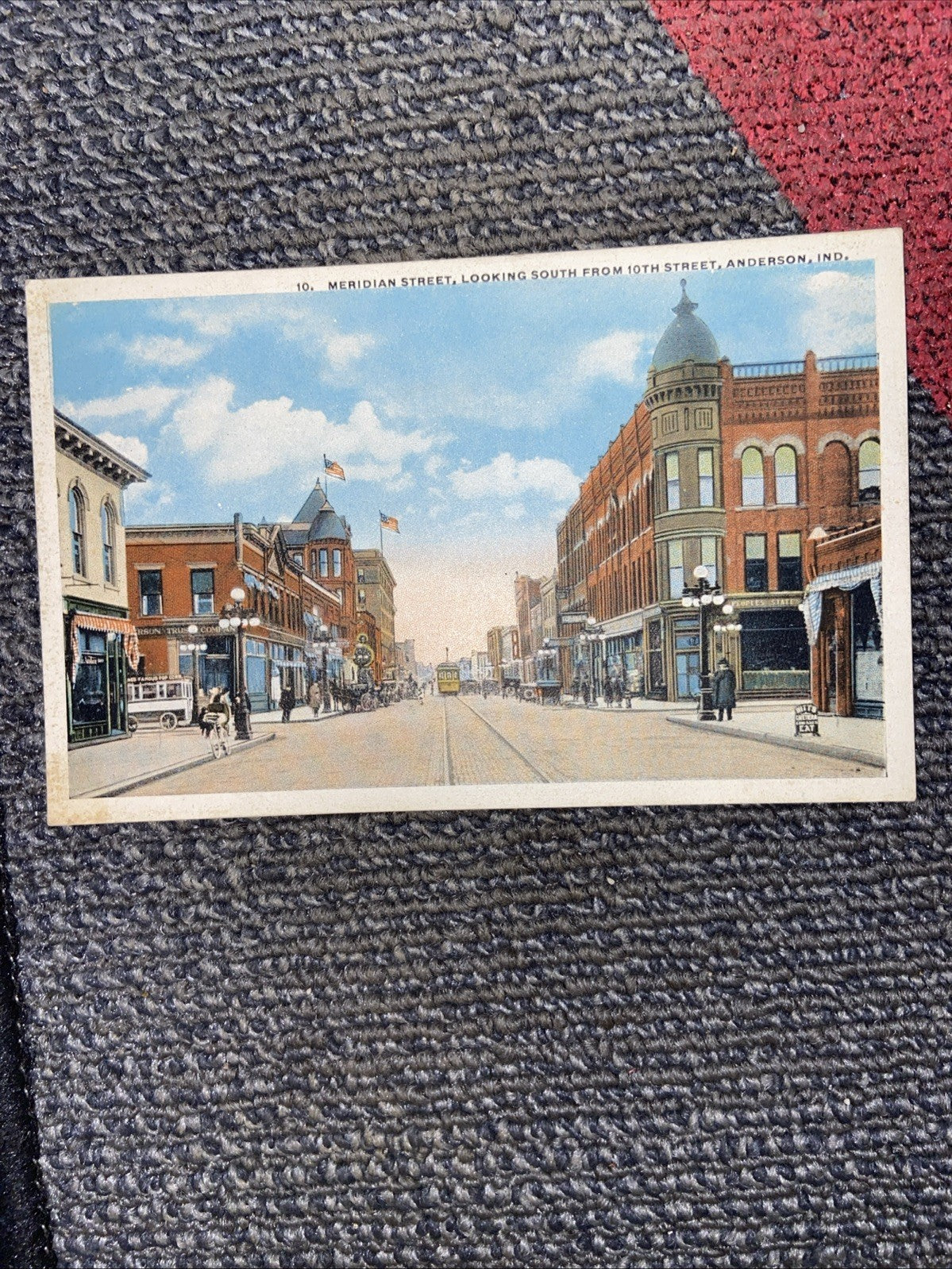 Lot Of 7 Vintage Landmark Anderson IN Post Cards 1930s