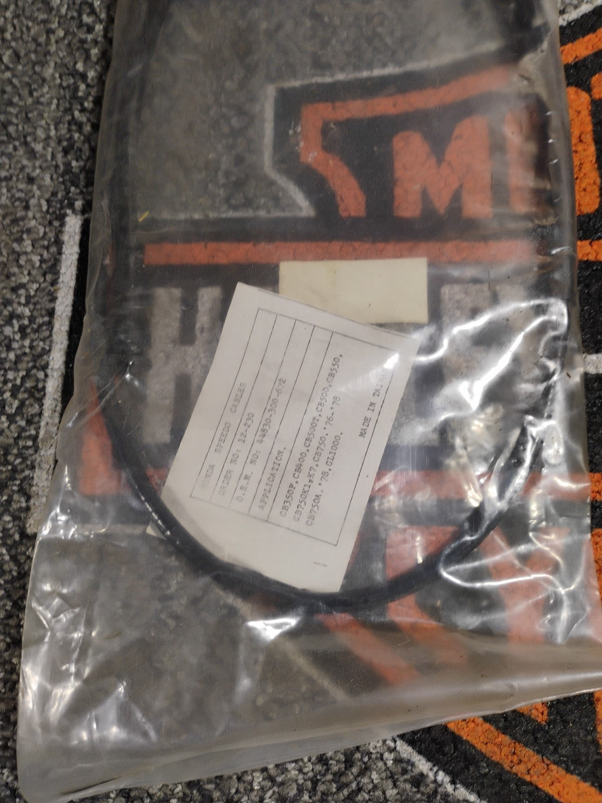 1978 HONDA CB400 CB 400 HONDAMATIC SPEEDOMETER CABLE SPEEDO LINE