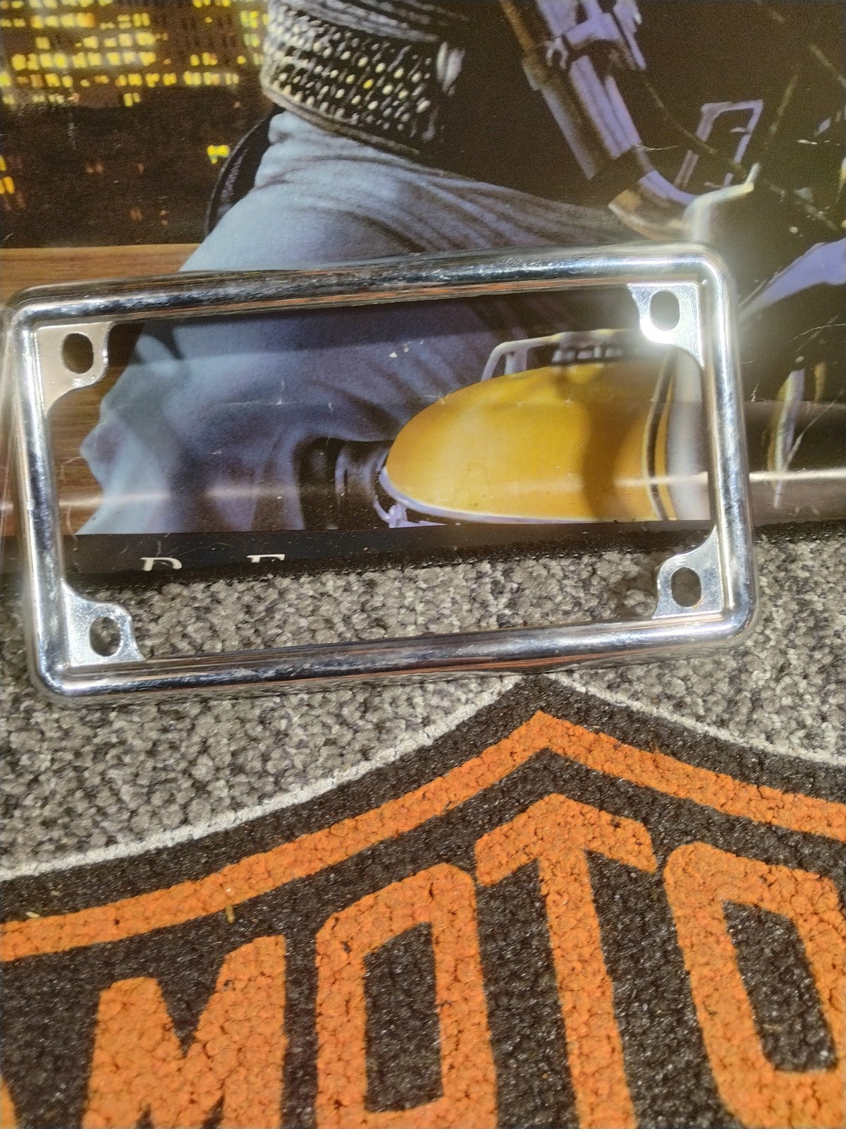 J&P Cycles 4" x 7" License Plate Frame P/N 3400080