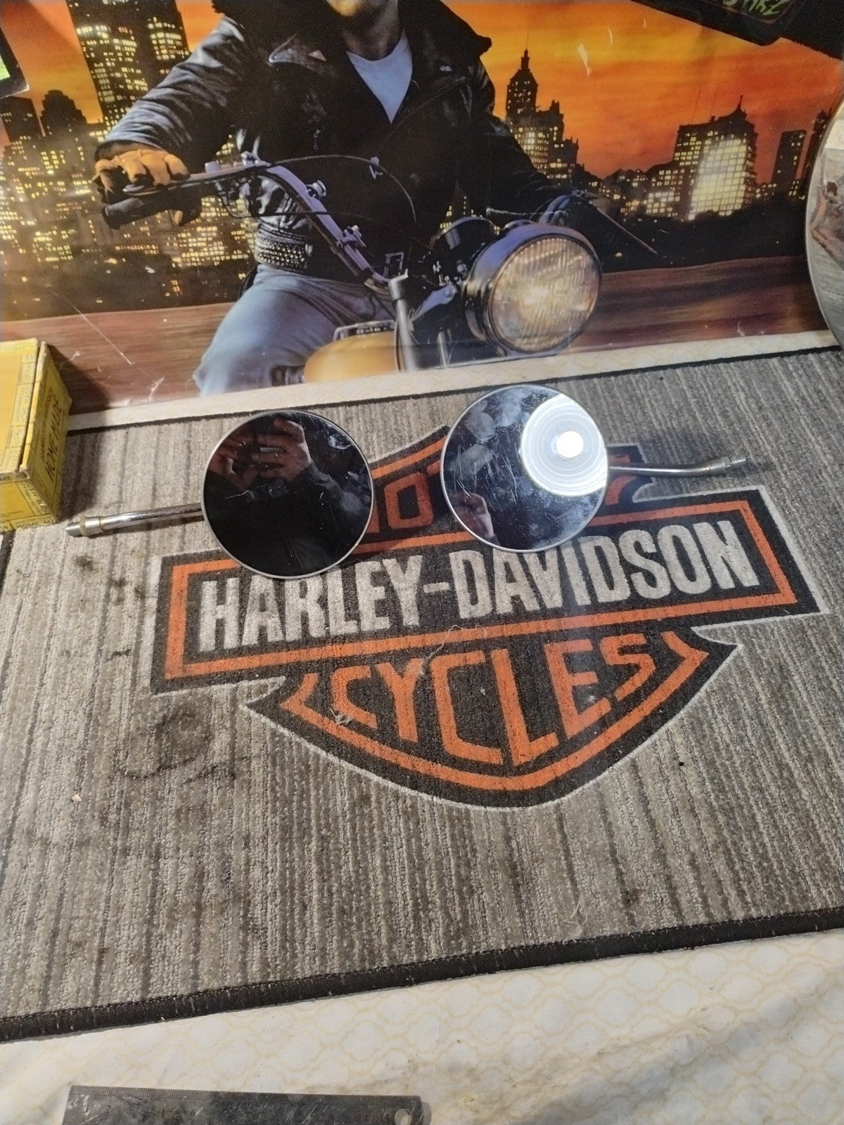 Chrome Motorcycle Rearview Mirrors For Honda CB 350 450 550 600 650 750 900 10mm