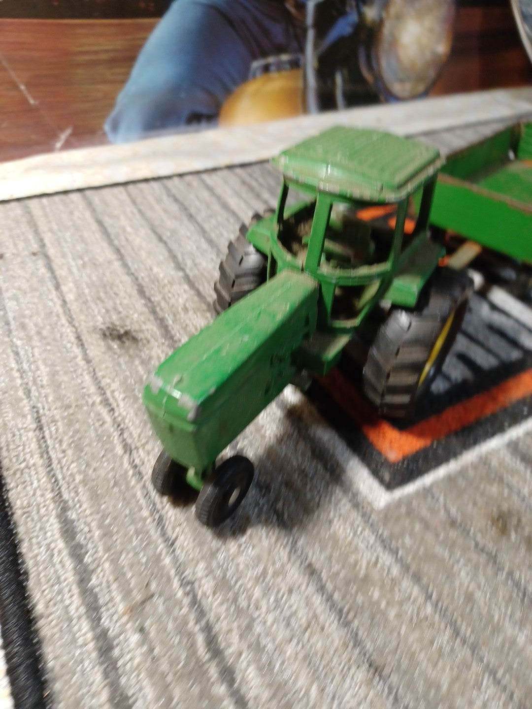 JOHN DEERE  TRACTOR and a FARM WAGON ERTL