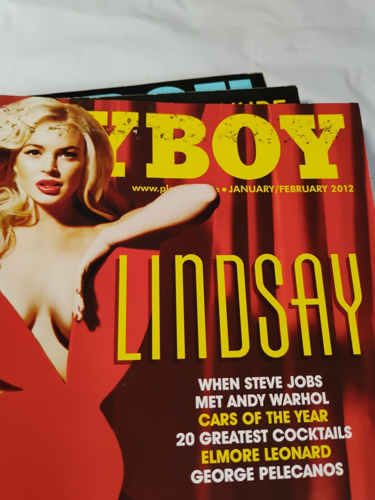 Jan/Feb 2012 Playboy Magazine - Lindsay Lohan Cover, Heather Knox, Leola Bell, S