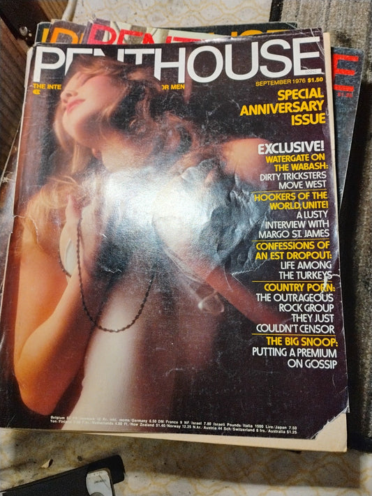Title: Vintage Penthouse Magazine - September 1976: Dawn Shaw Dazzles as Pet of 