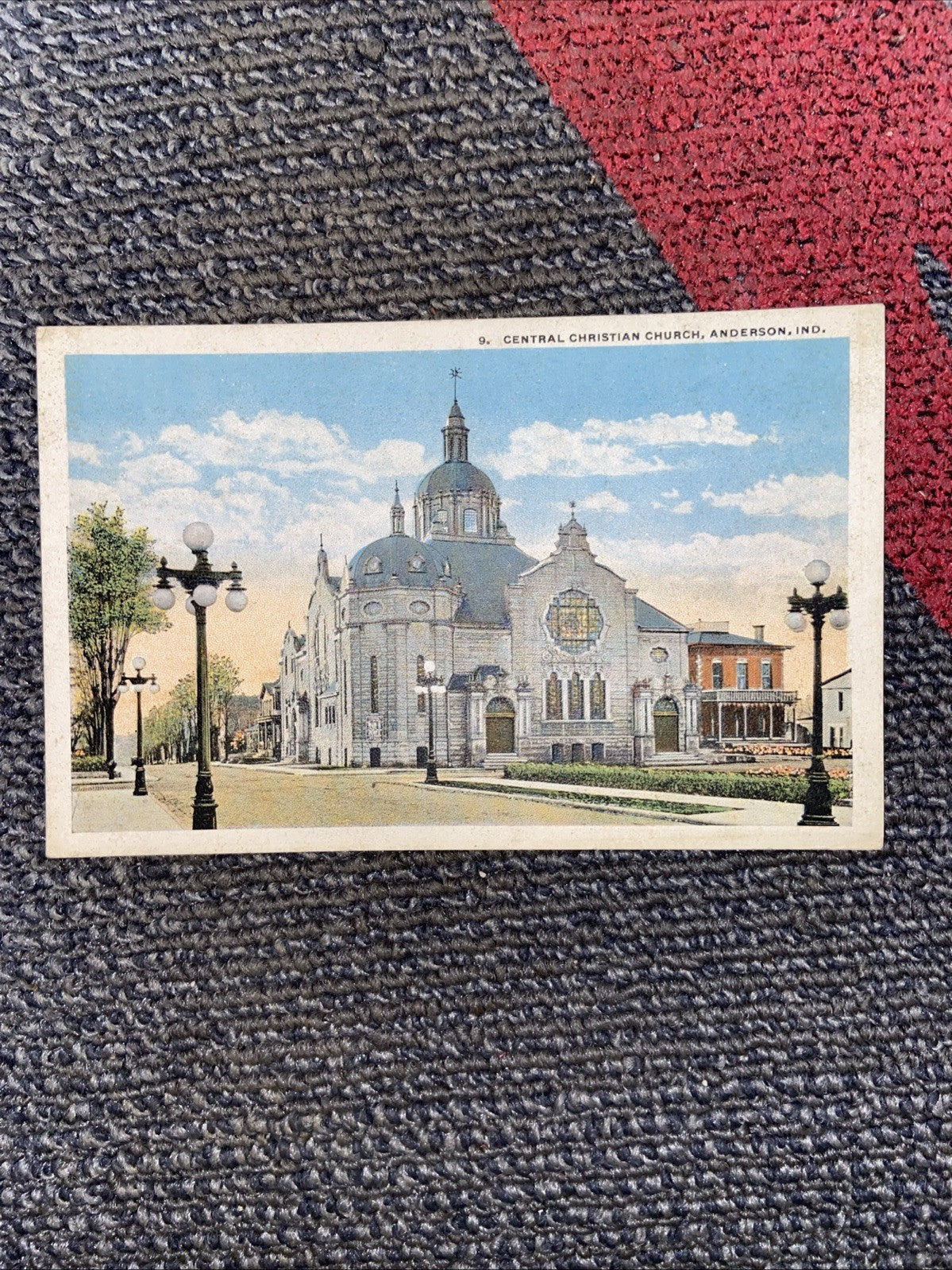 Lot Of 7 Vintage Landmark Anderson IN Post Cards 1930s