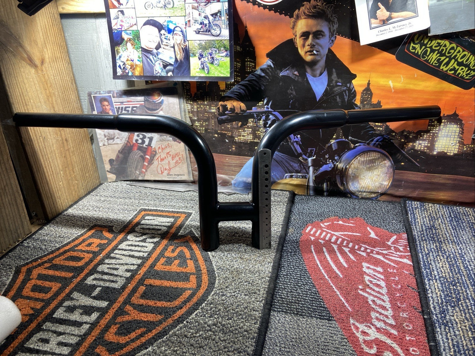 Harley Davidson 6inch Rise 1inch Handlebars Black