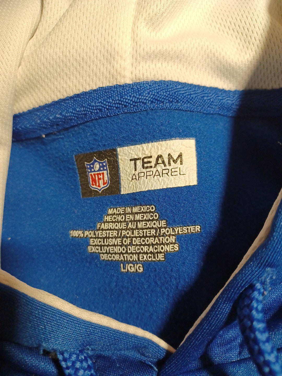 Indianapolis Colts New Era Combine Authentic Performance Pullover Hoodie-Small