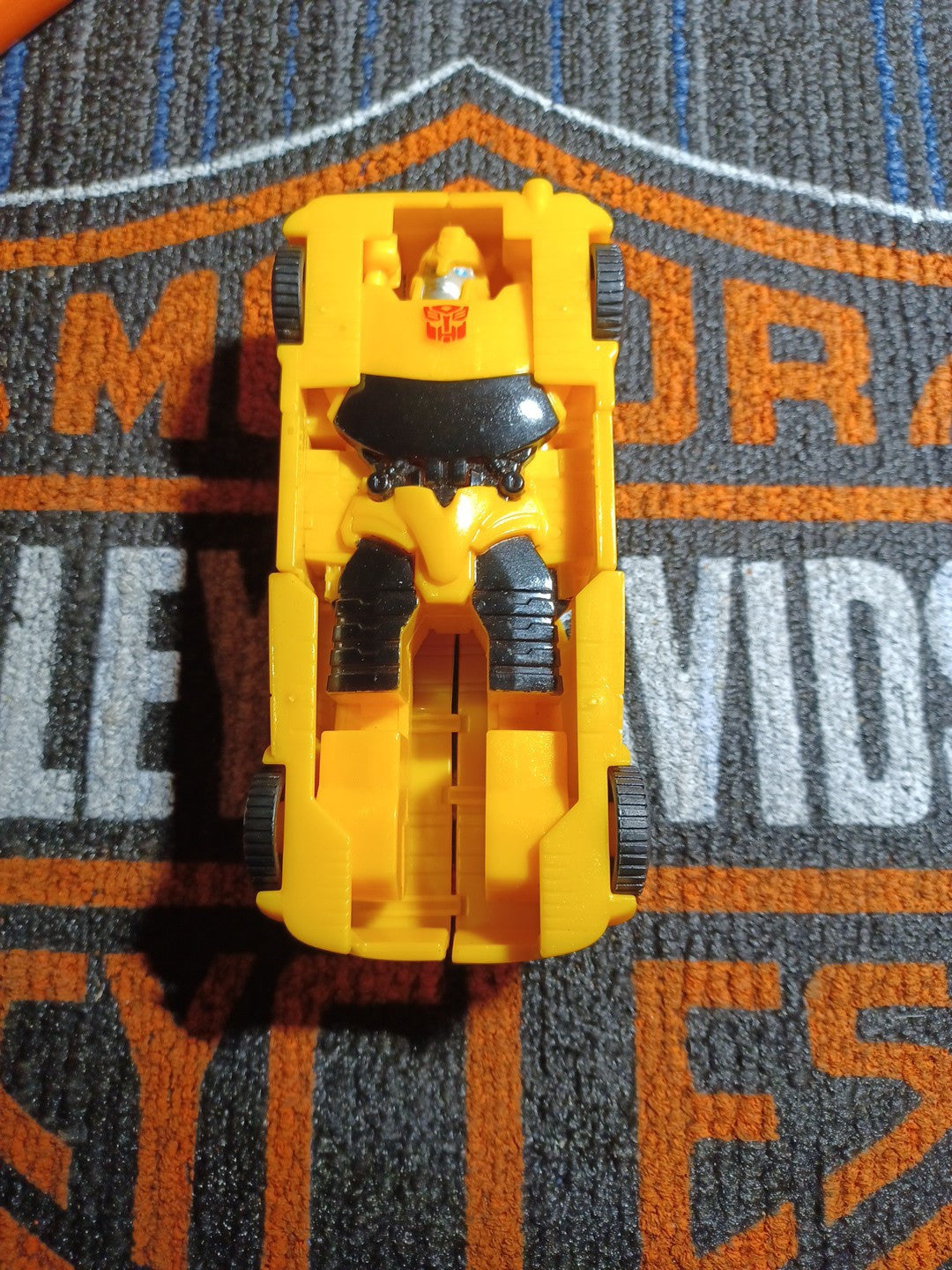 Yellow transformer car