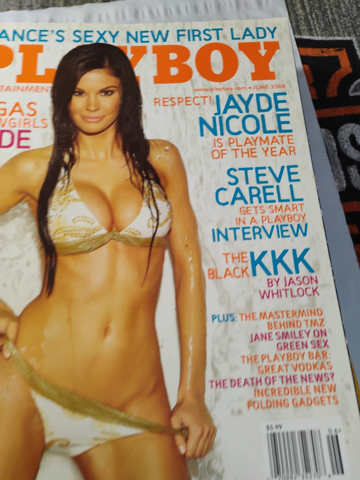 June 2008 Playboy Magazine - Juliette Frette Centerfold, PMOY Jayde Nicole Photo