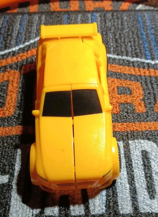 Yellow transformer car