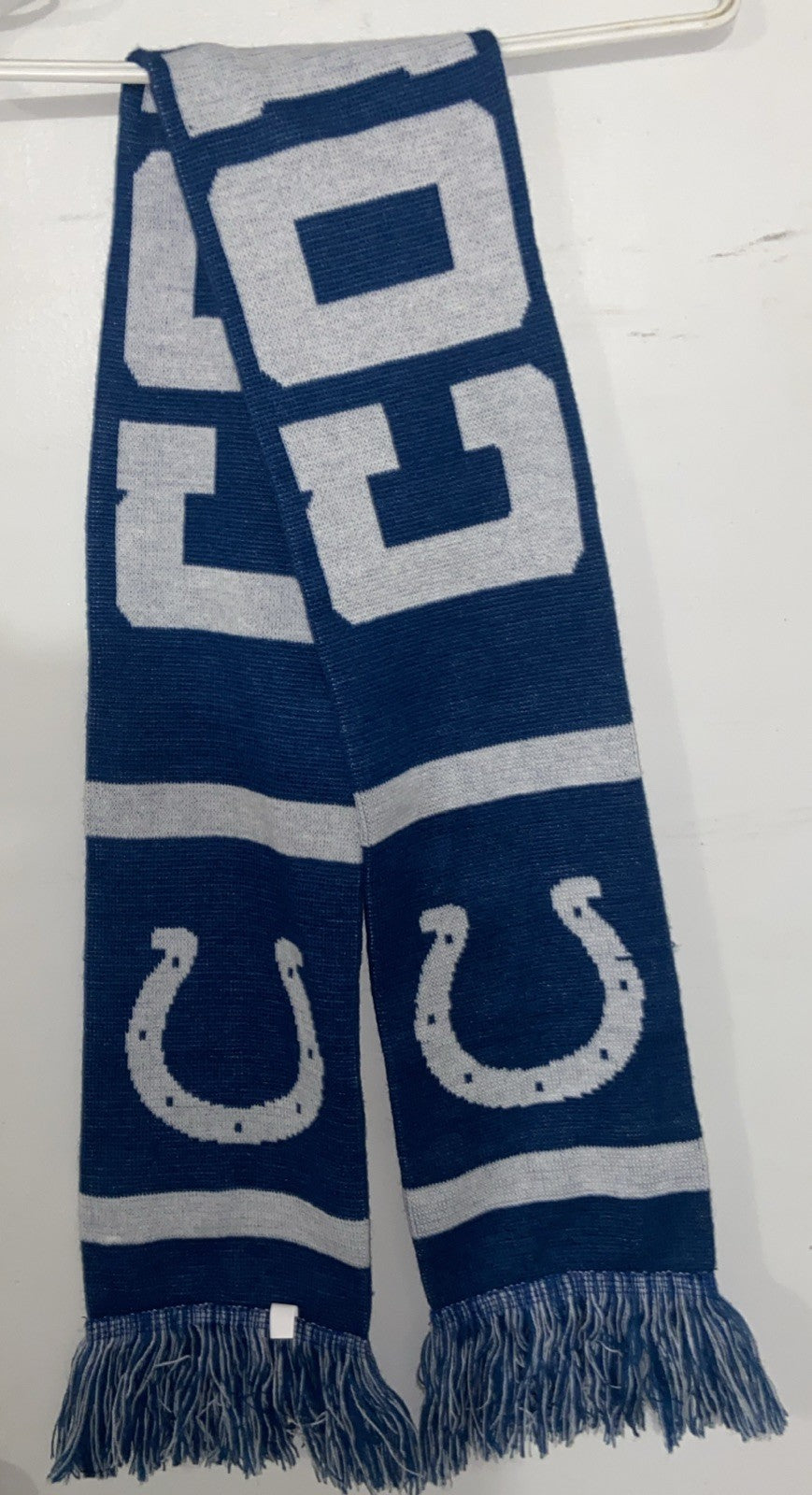 Indianapolis Colts NFL Scarf BRAND NEW Horse Shoe Logo Game Day Give away 1/2/22
