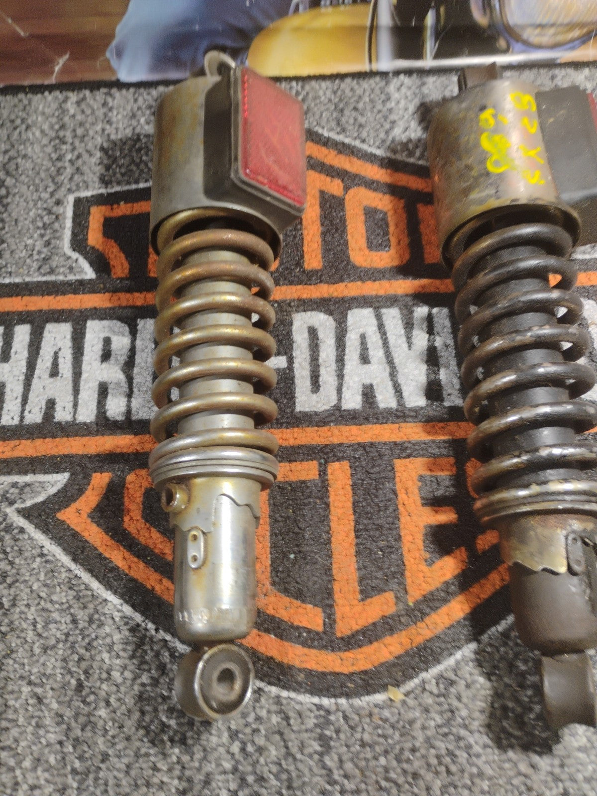 1982 yamaha xs650 ohc y433~ rear shocks suspension
