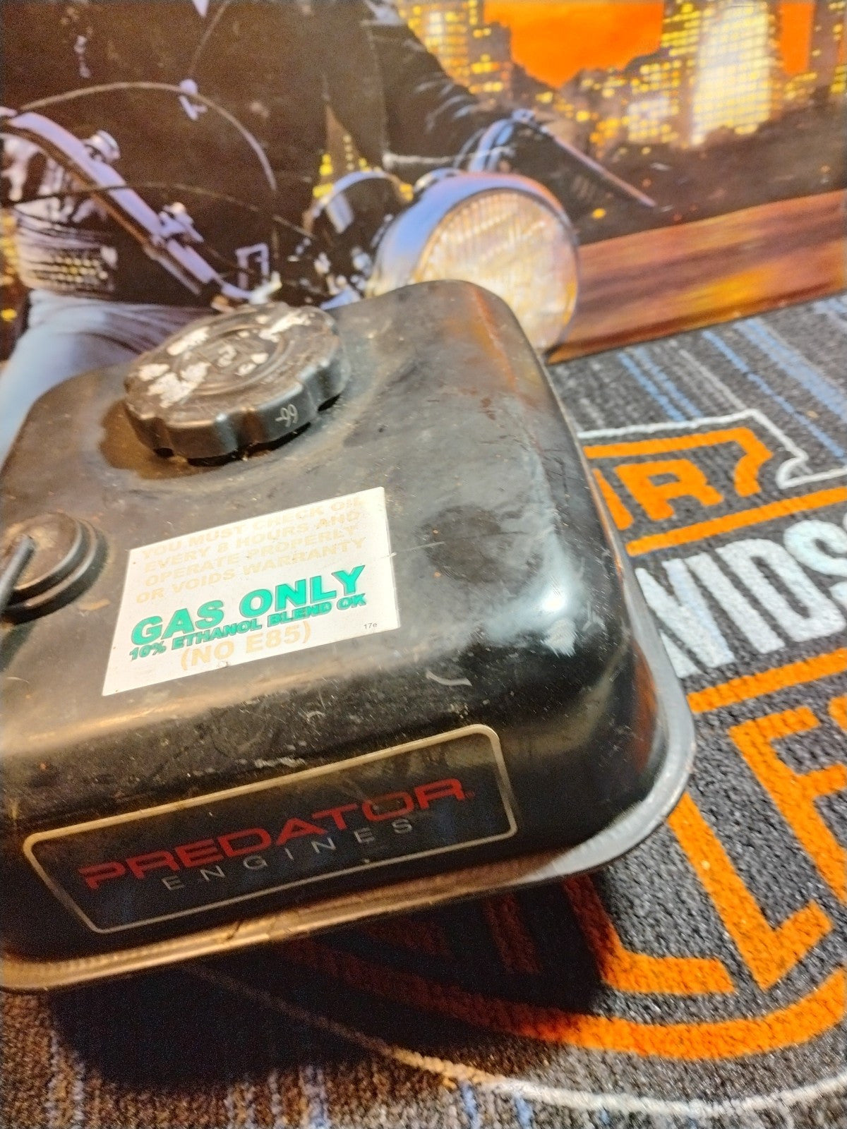 69730 PREDATOR FUEL GAS TANK  212cc non-hemi predator
