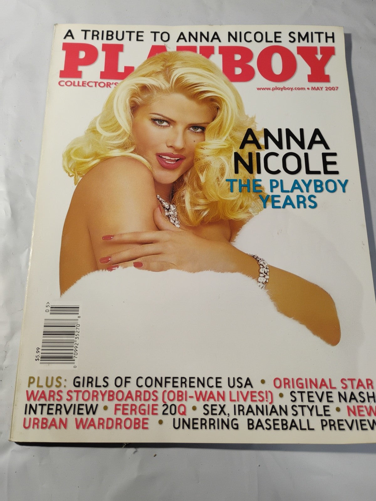 May 2007 Playboy Magazine - Anna Nicole Smith Collector’s Edition - Like New