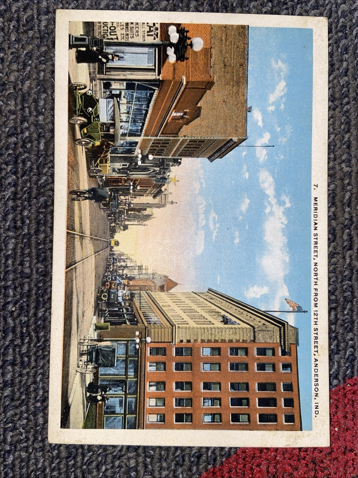 Lot Of 7 Vintage Landmark Anderson IN Post Cards 1930s