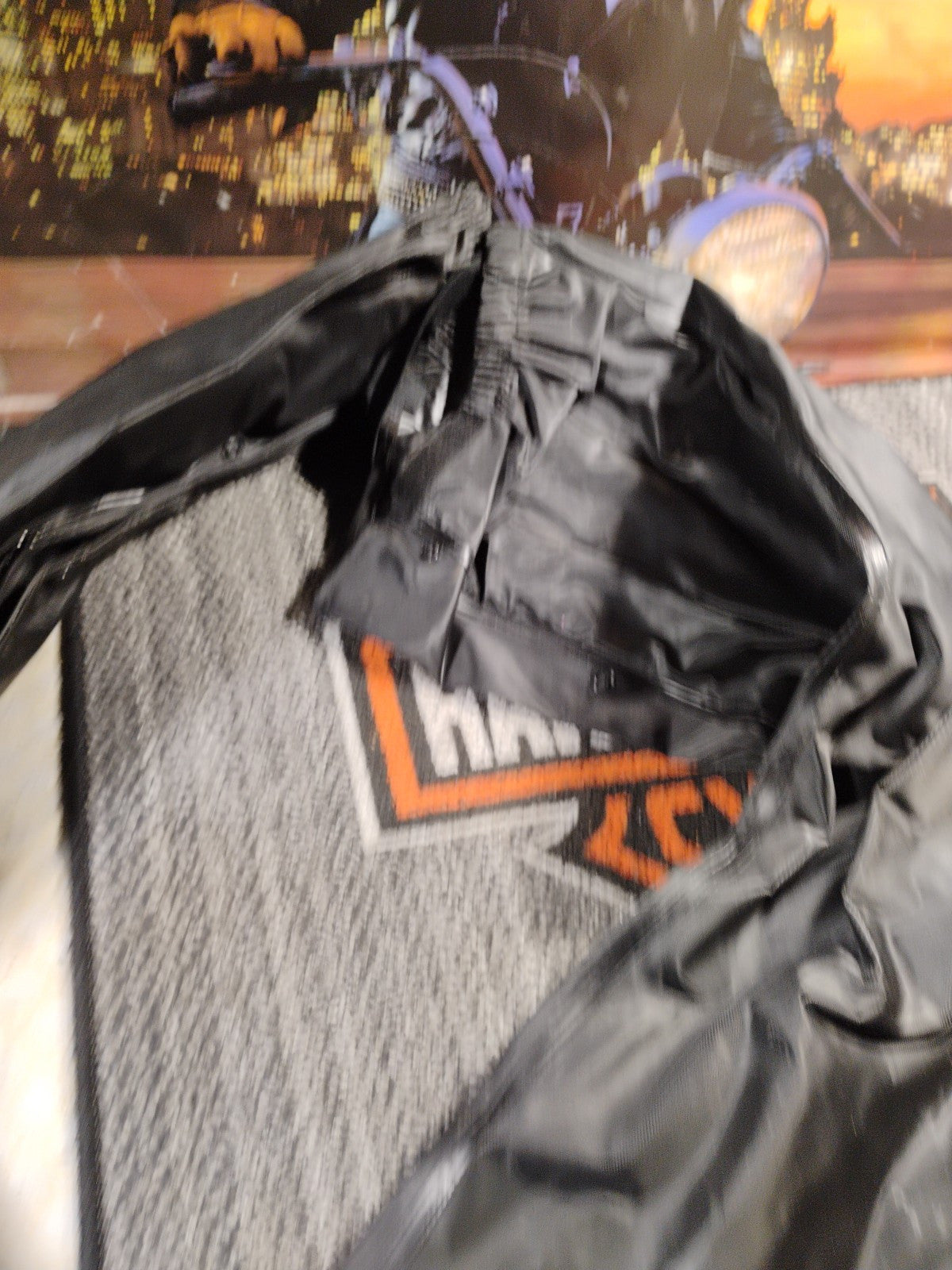 First Gear Motorcycle Pants Mens Extra Large 32x32 Black Splash Rain Riding