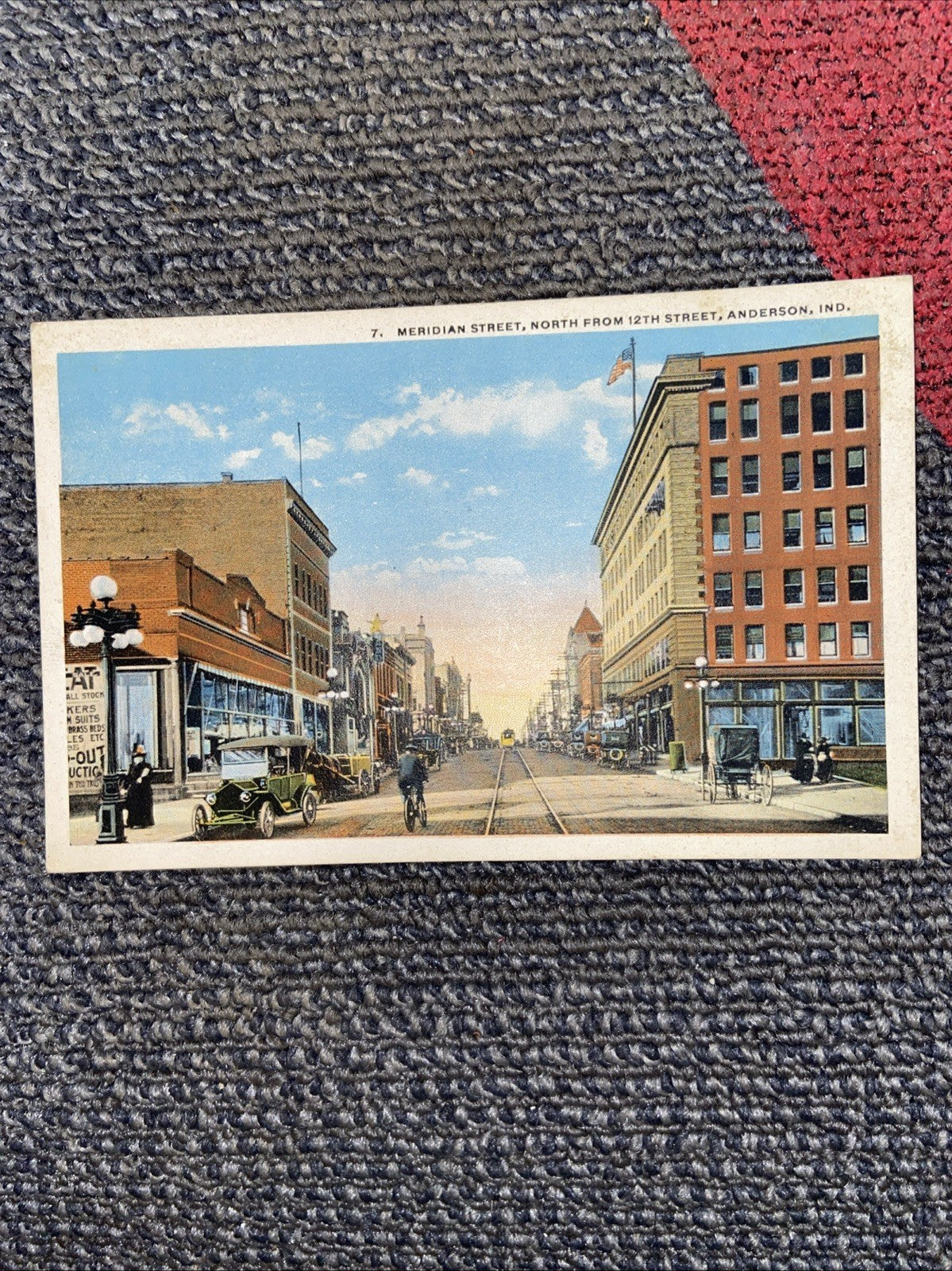 Lot Of 7 Vintage Landmark Anderson IN Post Cards 1930s