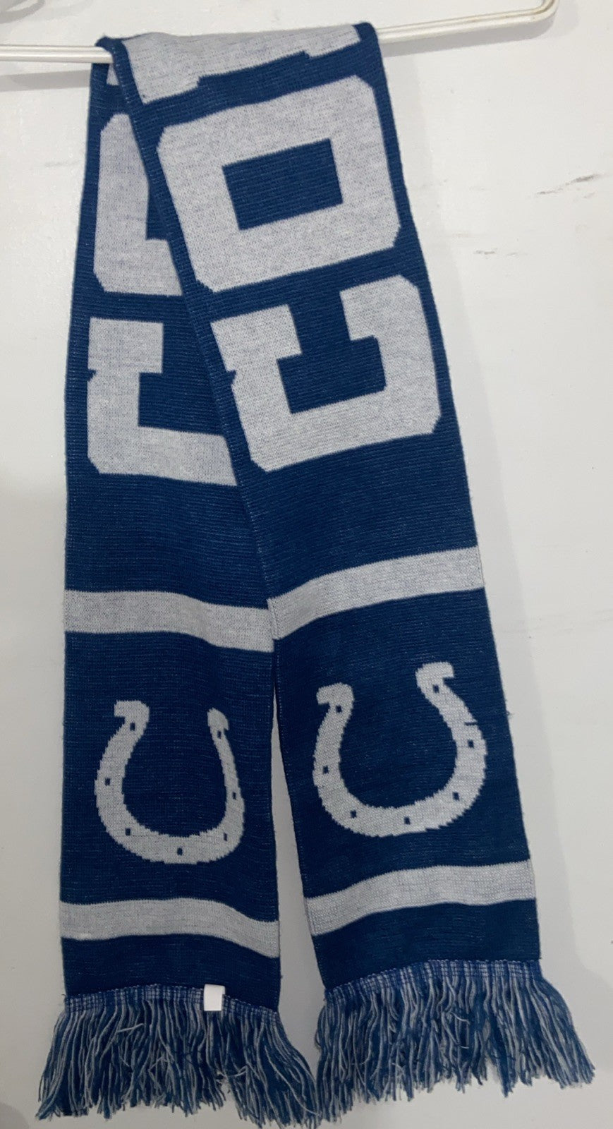Indianapolis Colts NFL Scarf BRAND NEW Horse Shoe Logo Game Day Give away 1/2/22