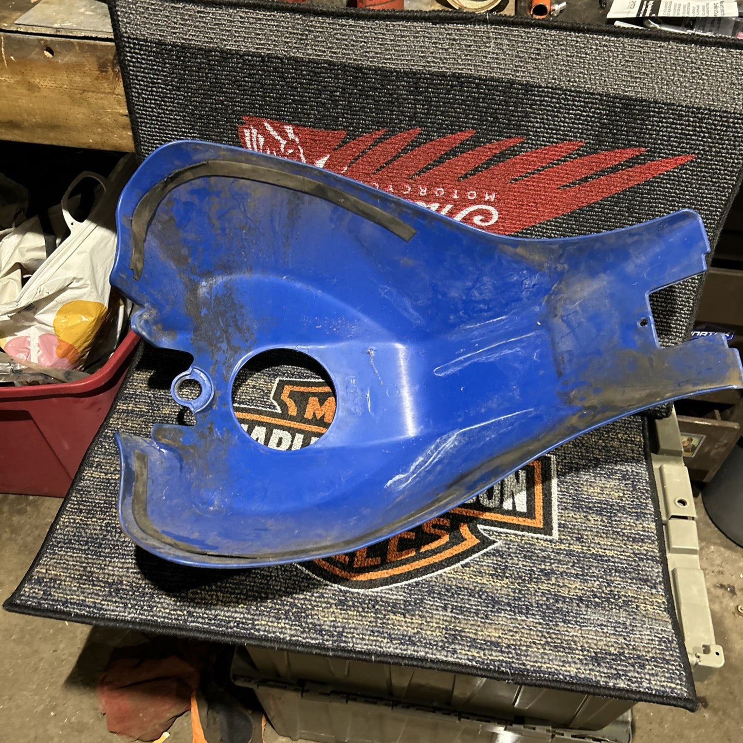 01 BUELL BLAST FUEL TANK COVER BLUE OEM