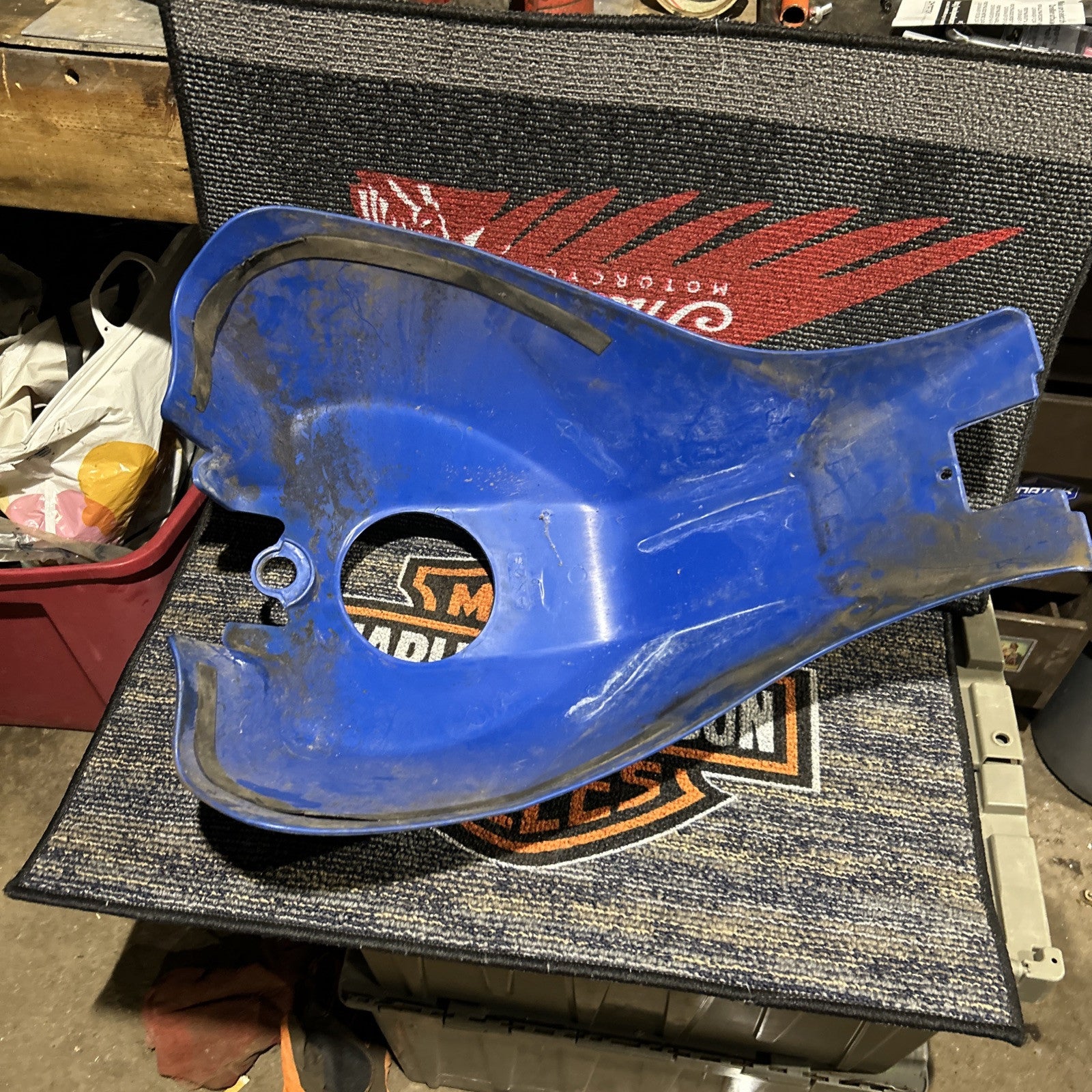 01 BUELL BLAST FUEL TANK COVER BLUE OEM