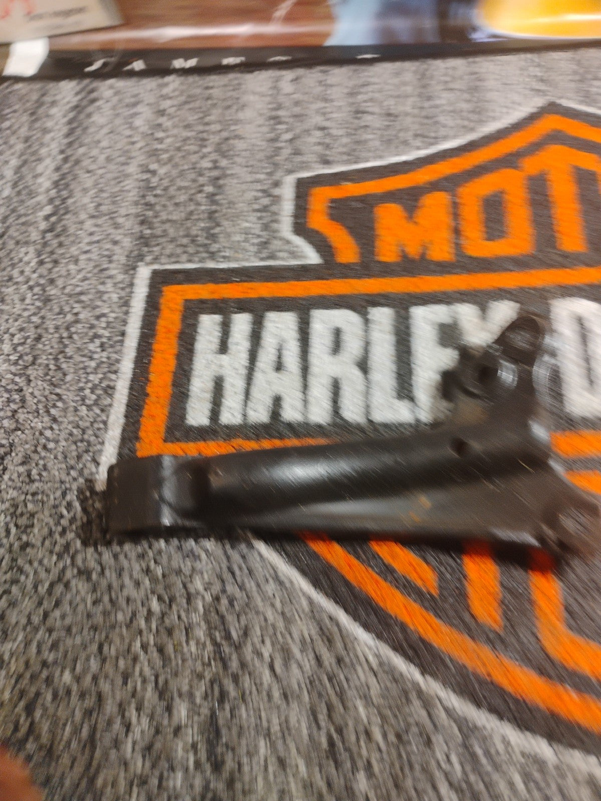 Harley Dyna Super Wide Glide Low Rider Black Rear Exhaust Mount Bracket 65695-06