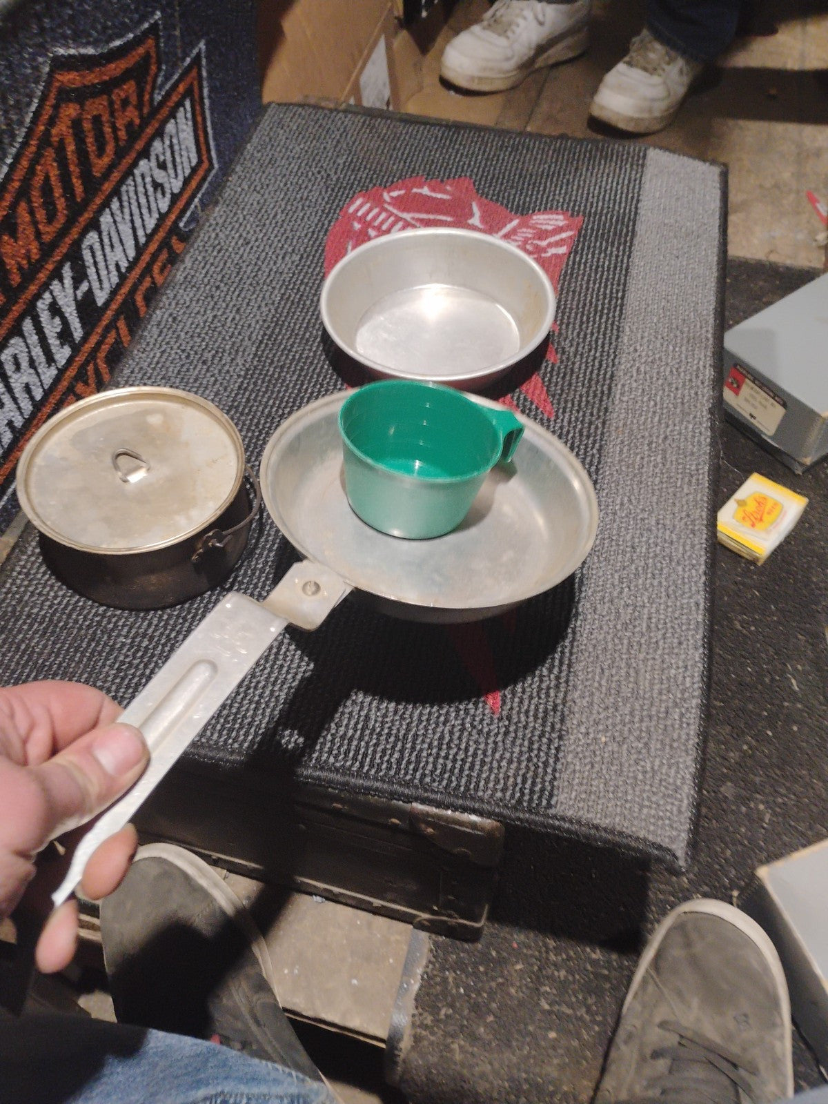 Vintage Boy Scouts of America Mess Kit Cooking Camping Set Missing Canvas Bag