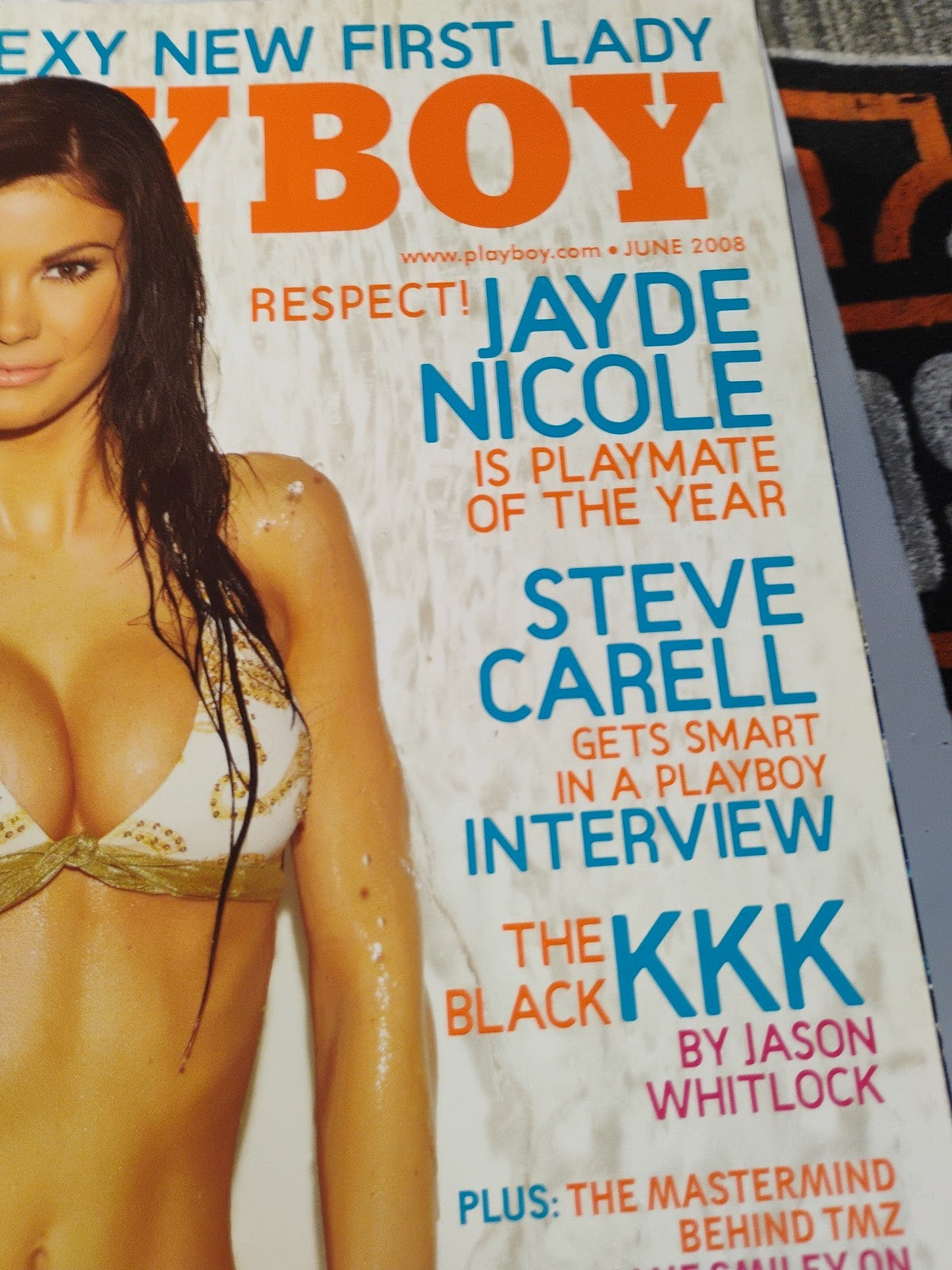 June 2008 Playboy Magazine - Juliette Frette Centerfold, PMOY Jayde Nicole Photo