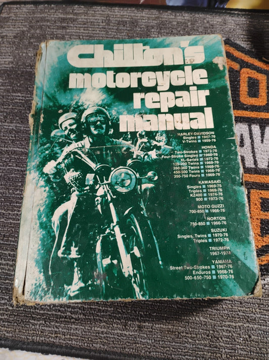 Chilton Motorcycle Manual 1947-76 Harley Davidson Moto Guzzi Triumph Suzuki 6509