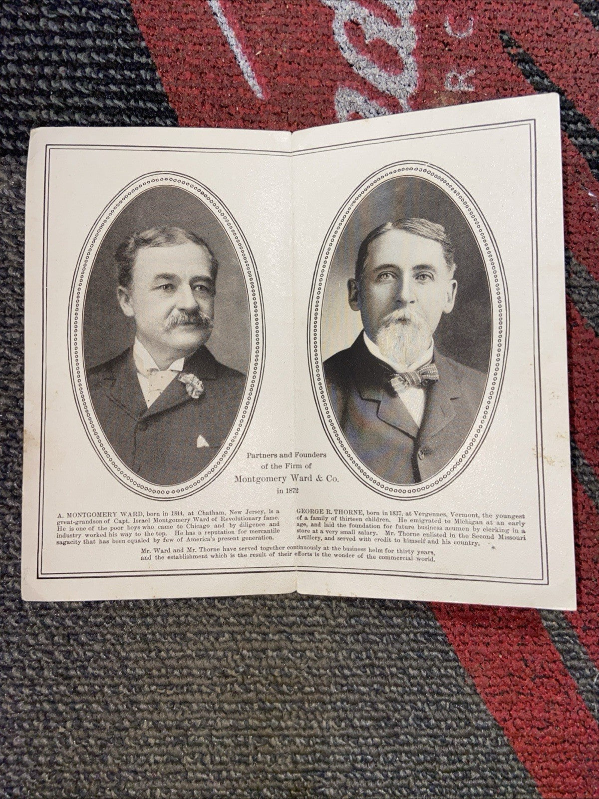 Vintage Montgomery Ward Order Form, Credit Application, Founder Info, Envelope