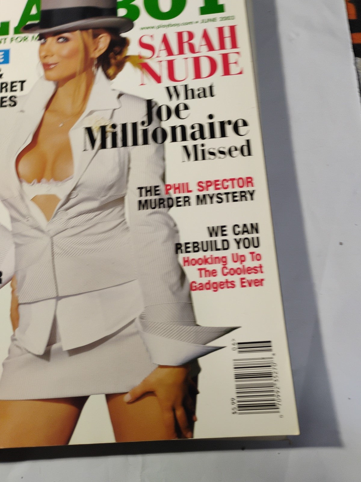 June 2003 Playboy Magazine - Tailor James & Joe Millionaire Sarah - Like