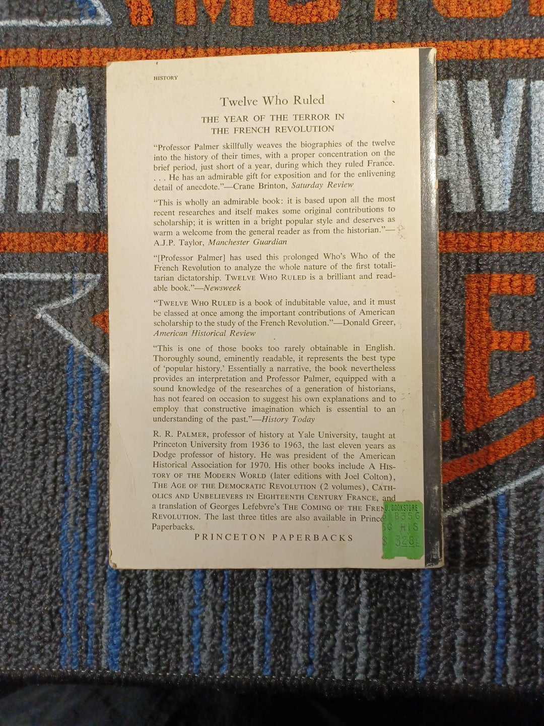 TWELVE WHO RULED YEAR OF TERROR FRENCH REVOLUTION R.R. PALMER 1941 1st Paperback