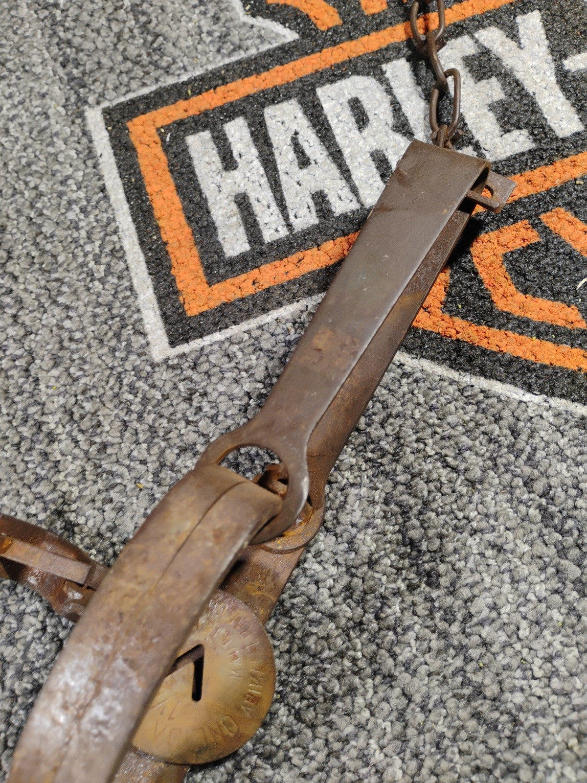 VINTAGE TRAPPERS  EARLY 1900S ONEIDA VICTOR Small  METAL ANIMAL  TRAP Display...