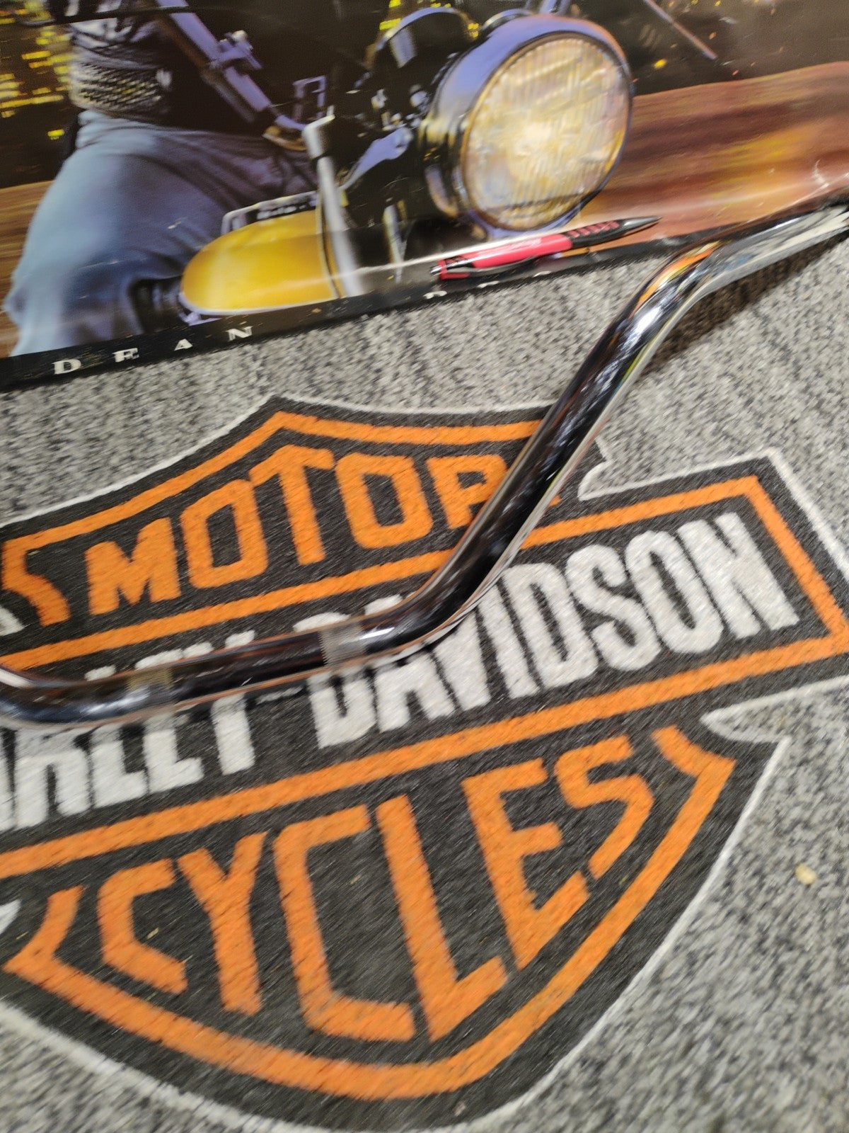 Flanders Style  - 650-01211 - 7/8in. #10 Dirt Track Handlebar, Chrome