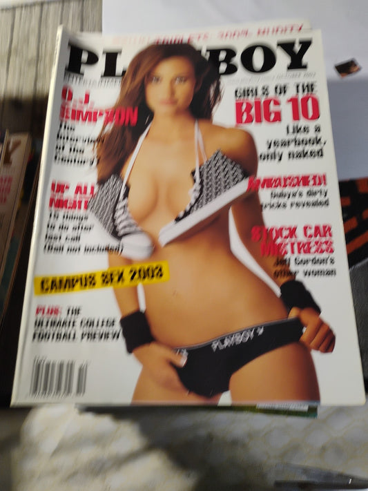 PLAYBOY Magazine October 2003 - Girls of the Big Ten, Audra Lynn Centerfold, O.J