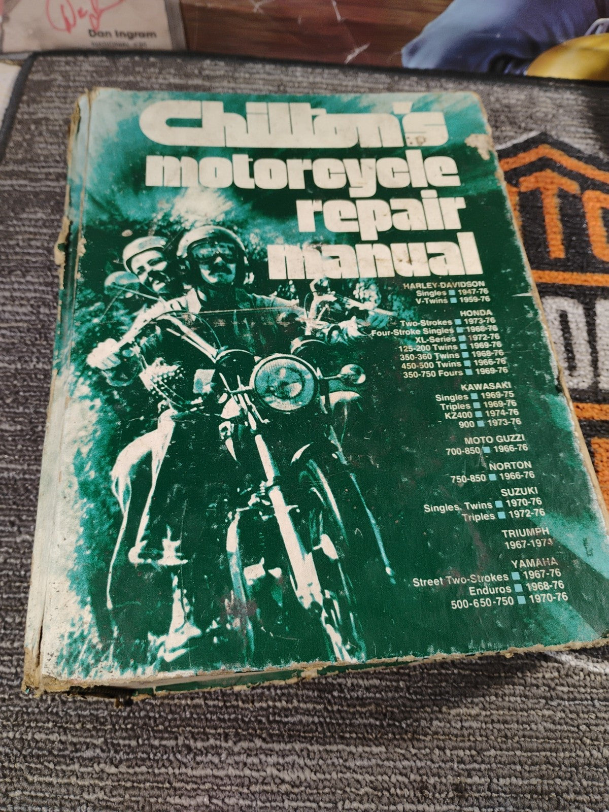 Chilton Motorcycle Manual 1947-76 Harley Davidson Moto Guzzi Triumph Suzuki 6509