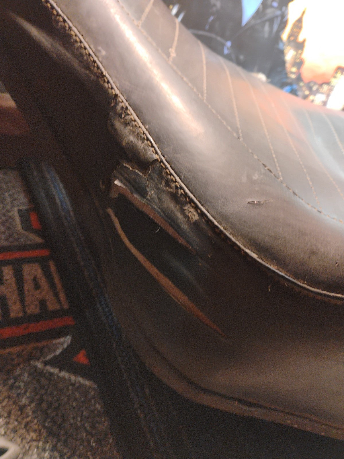 Original harley shovelhead flh 1968 seat assembly