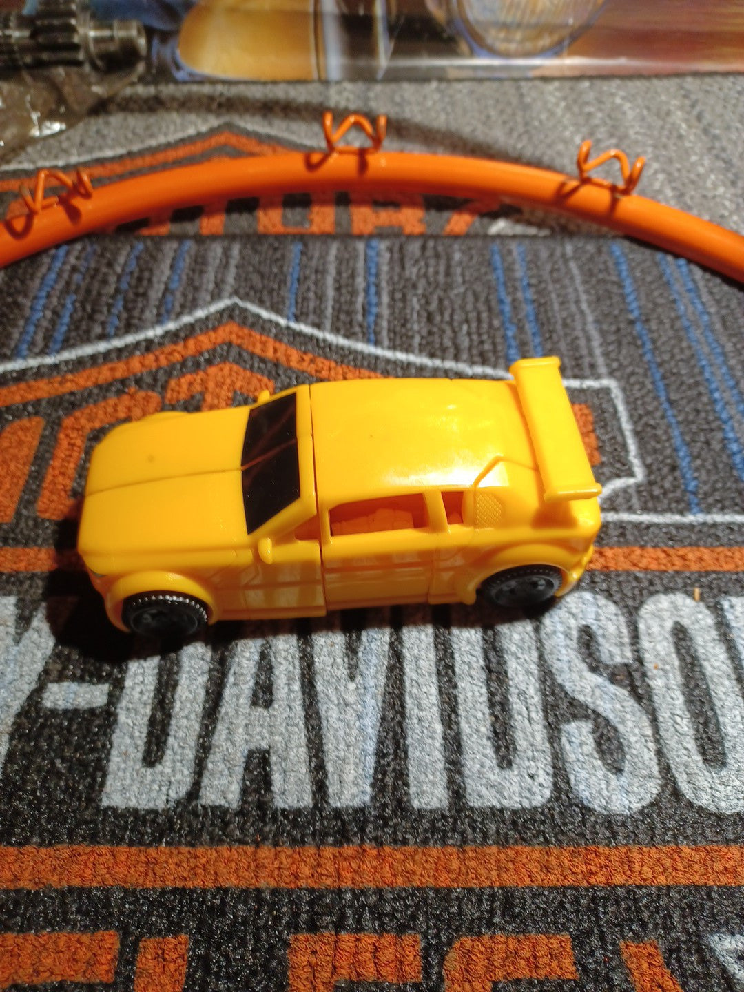 Yellow transformer car