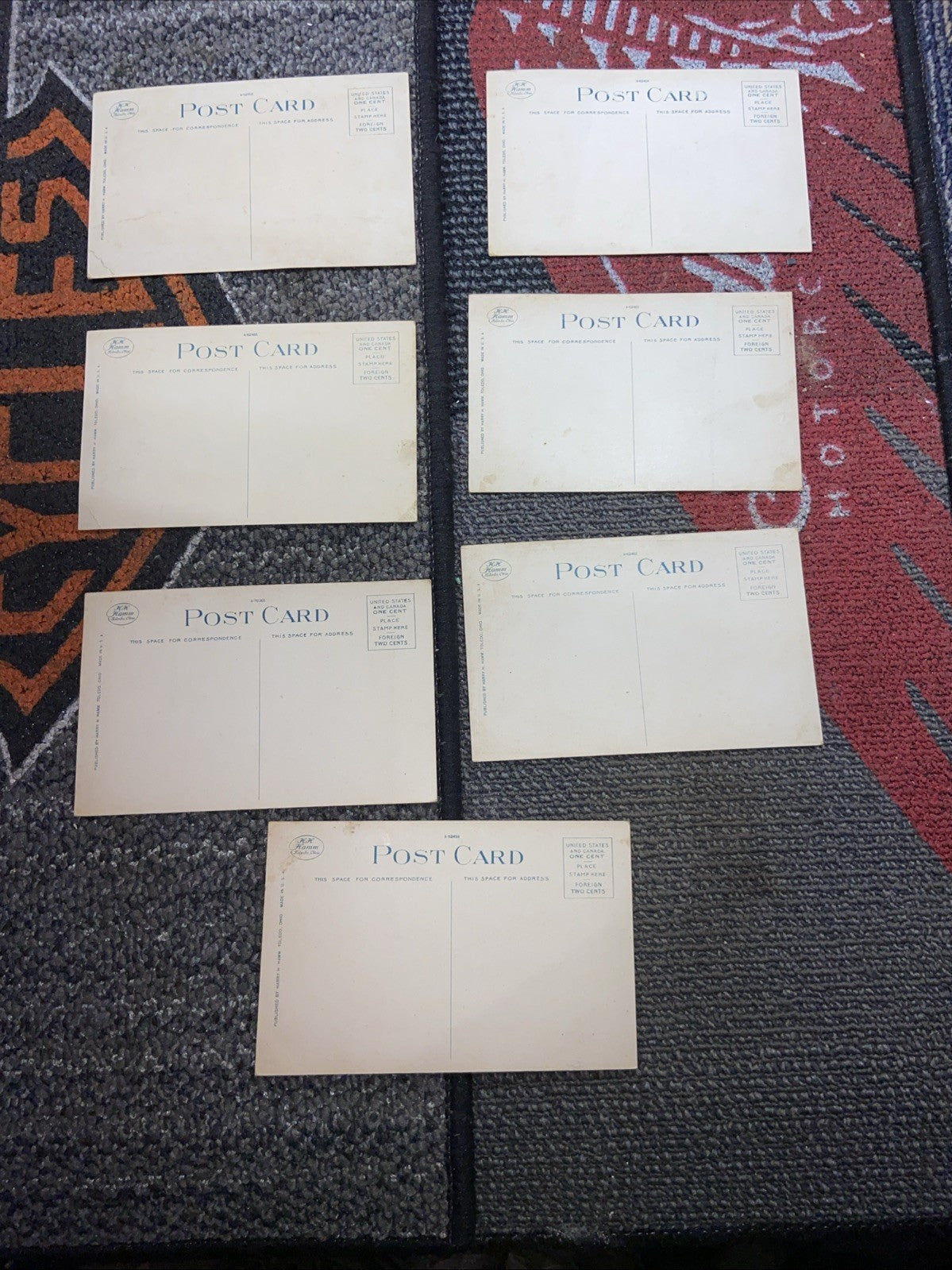 Lot Of 7 Vintage Landmark Anderson IN Post Cards 1930s