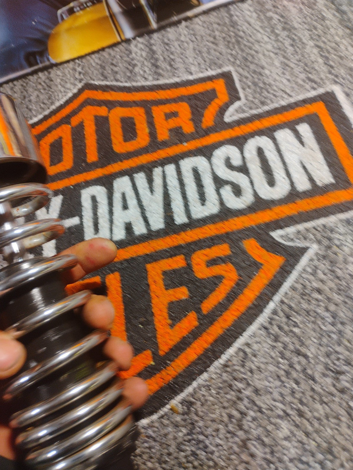 Pair Rear Shocks Absorber Bla&Chrome Harley Sportster XL883 1200 72 48 1979-2012