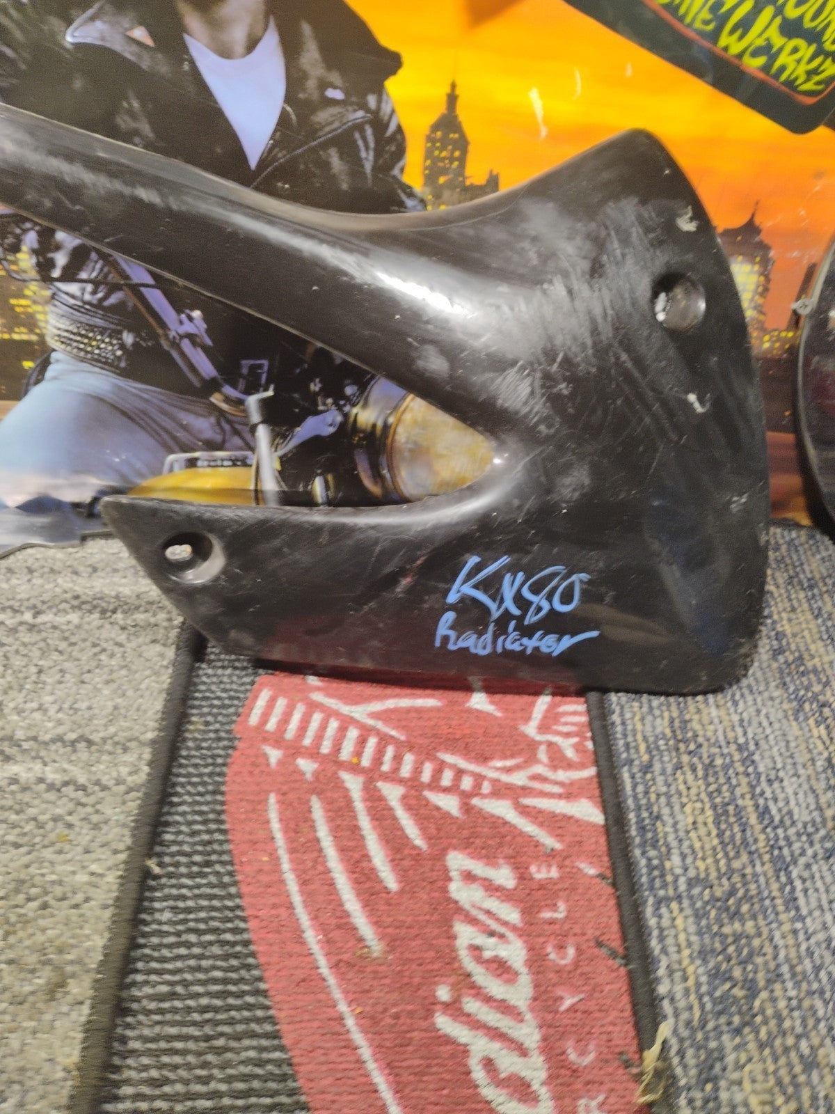 2003 KAWASAKI KLX 110    LEFT / Right TANK COVER  49089-1144 No Cracks