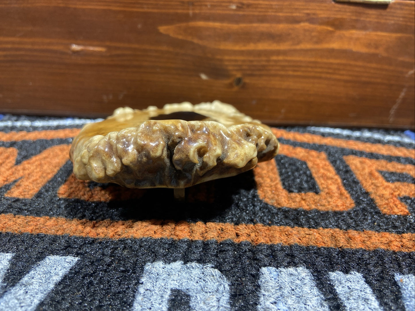 Elk Antler Burr Handcrafted Folk Art Vintage Belt Buckle With Arrowhead