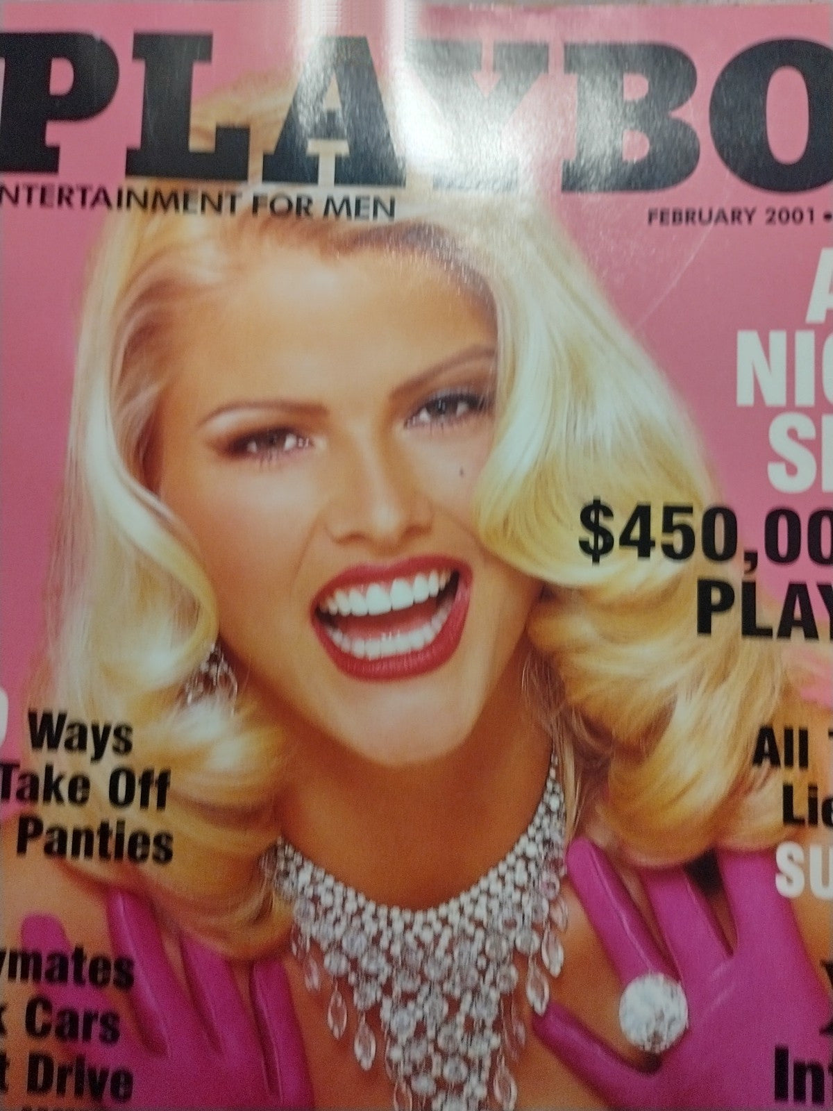 Playboy Magazine February 2001 Anna Nicole Smith Vince McMahon
