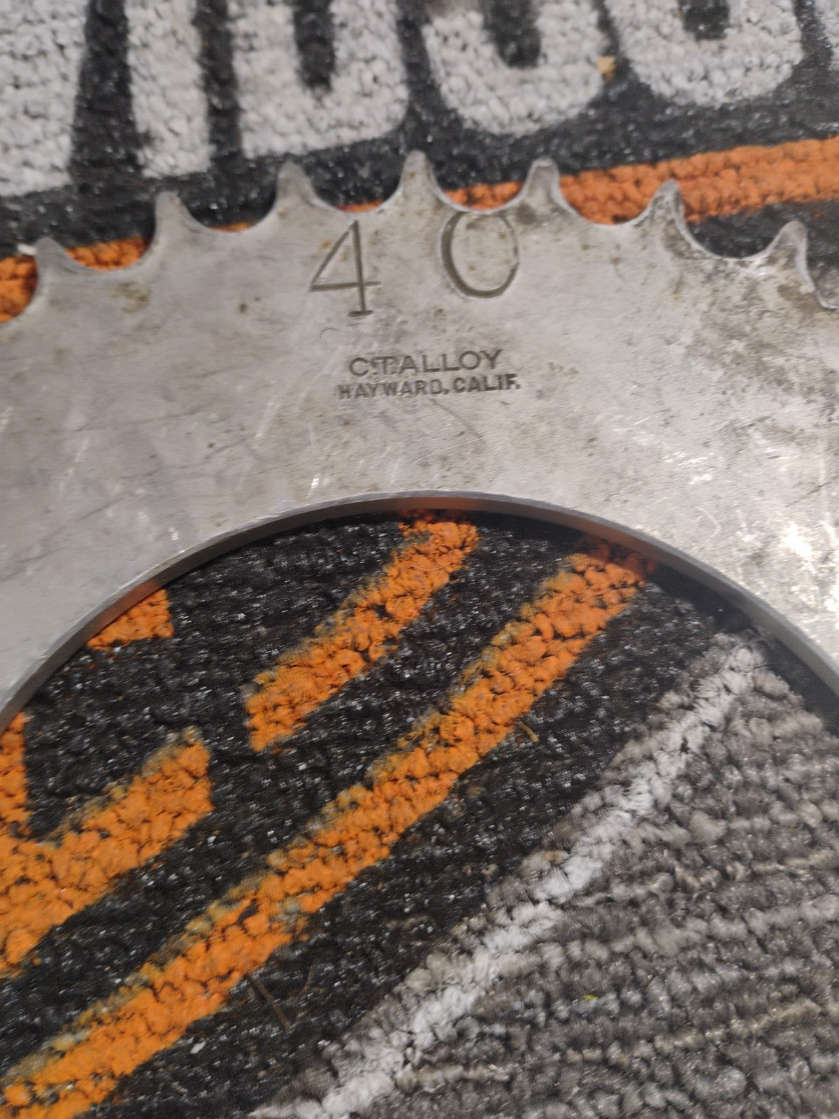 Vintage Flat Track Racin 40 Tooth CTA Alloy Hayward California BSA Rear Sprocket