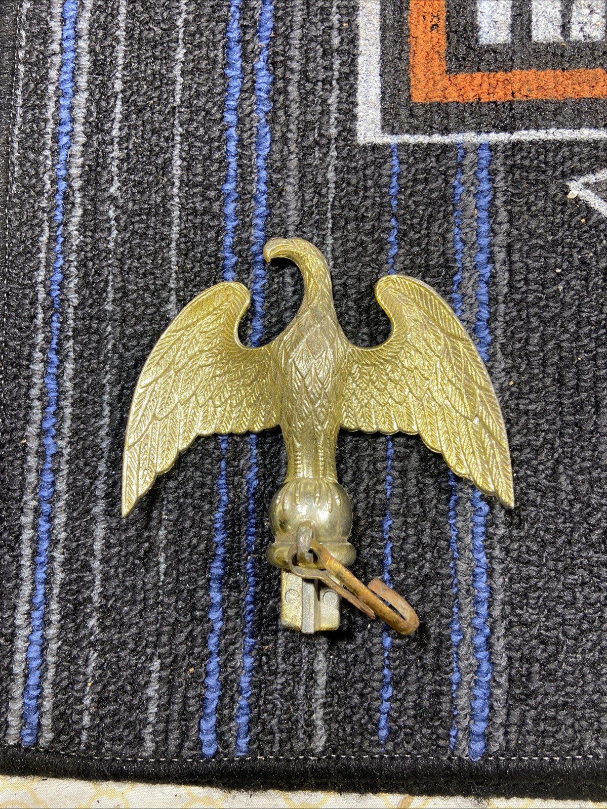 Gold Metal Eagle Finnial Top For Flagpole 