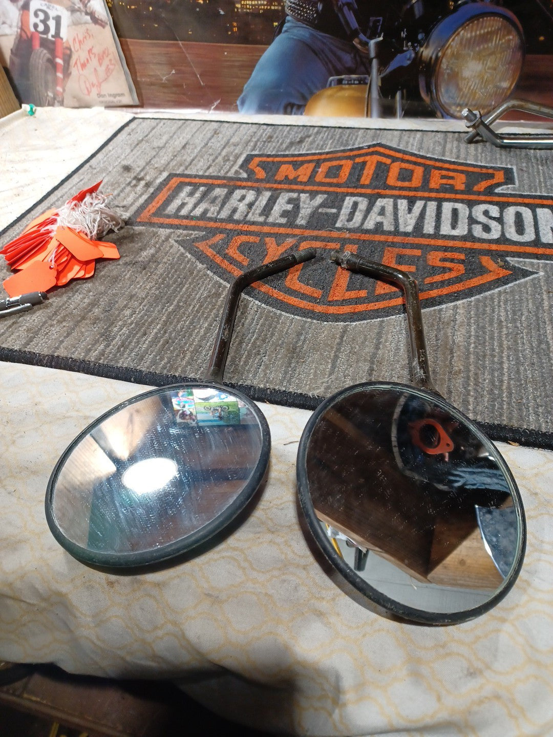 2009 UMA YYAMAHA ZW125 RIGHT LEFT SIDE MIRRORS OEM