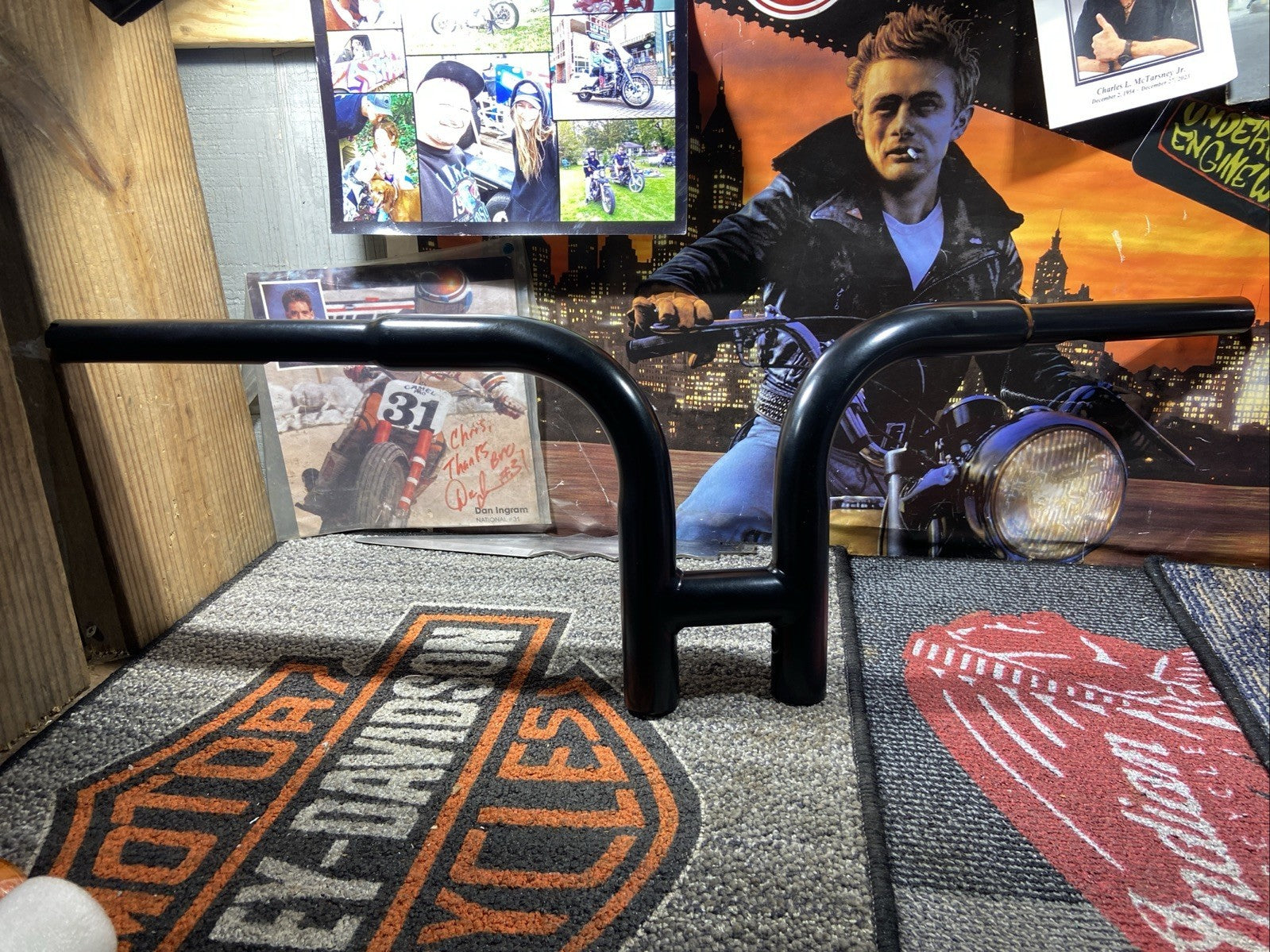 Harley Davidson 6inch Rise 1inch Handlebars Black